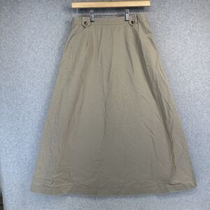 Barrie Pace Vintage Womens Skirt Size 10P Beige A-Line Long Zip Close